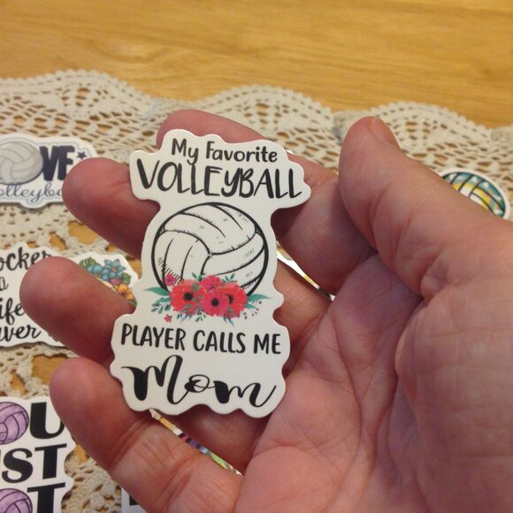 Volleyball stickers for cellphones, laptop, lockers, crafts, scrapbooking - Picture 6 of 6
